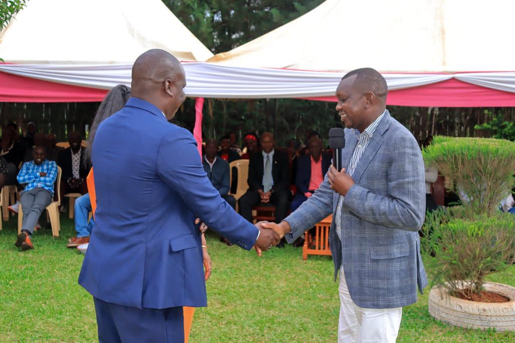 Kapseret MP Oscar Sudi bidding farewell to his longtime driver Isaac Yego. PHOTO/@HonOscarSudi/X