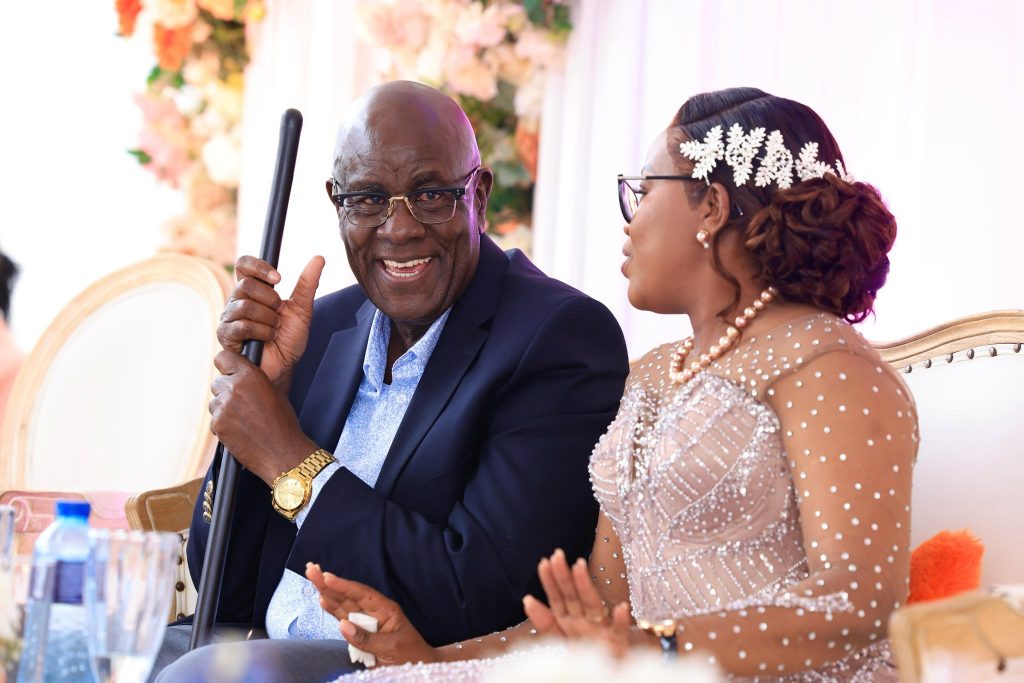 Court of Appeal judge Aggrey Muchelule and Judy Kerich during their traditional wedding on Friday November 29, 2024. PHOTO/@HonWetangula/X