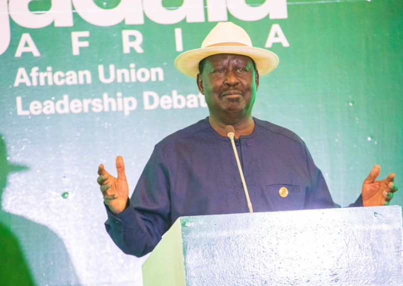 Former Kenyan Prime Minister Raila Odinga during Mjadala Afrika debate rehearsals. PHOTO/@RailaOdinga/X