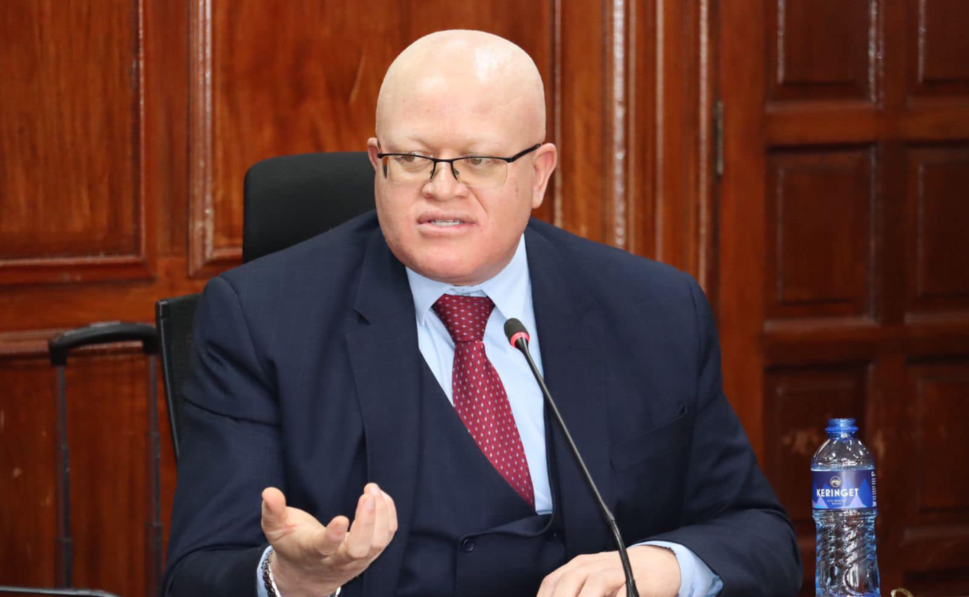 Michael Mbithuka Nzomo during vetting in parliament on Friday, November