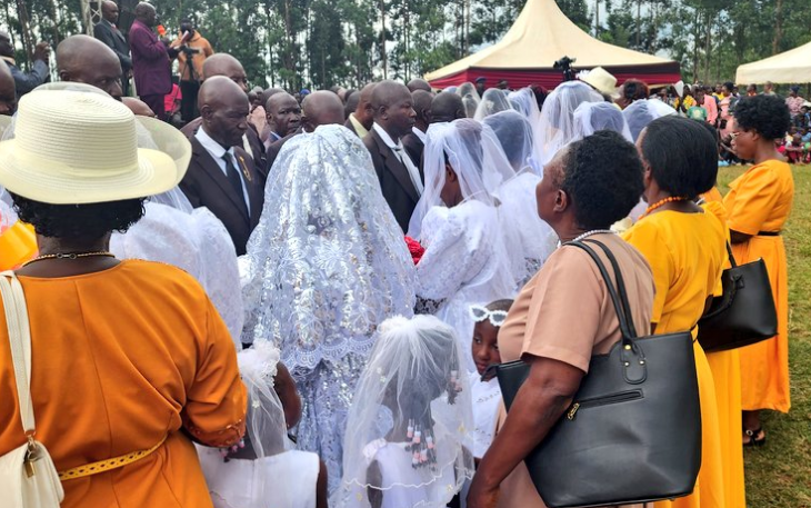 The inter-denominational mass wedding in Vihiga County. PHOTO/@EugeneLWamalwa/X