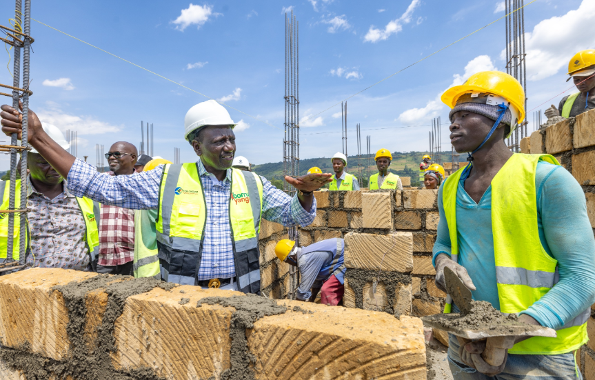 President William Ruto inspects Bomet Affordable Housing Project in the past