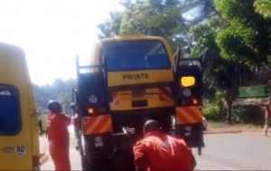 NTSA impounds a school van in Nyeri. PHOTO/@ntsa_kenya/X