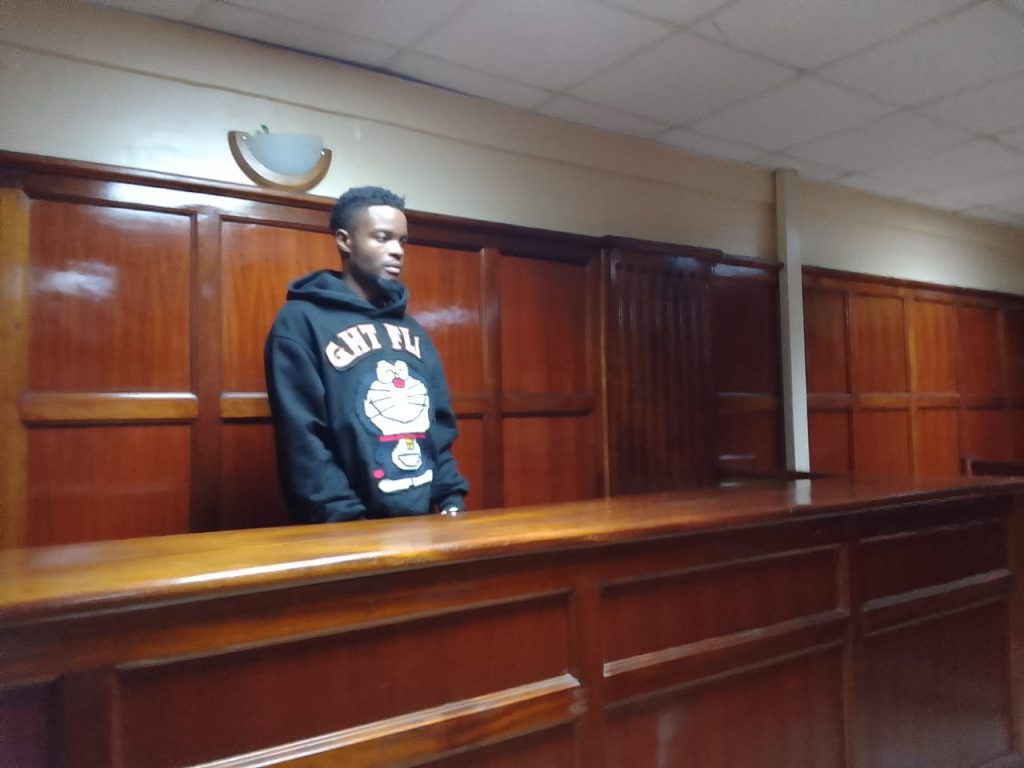 Benson Malova Ashiko accused of publishing false information when he appeared before Magistrate Susan Shitubi at Milimani High Court. PHOTO/ Zipporah Ngwatu