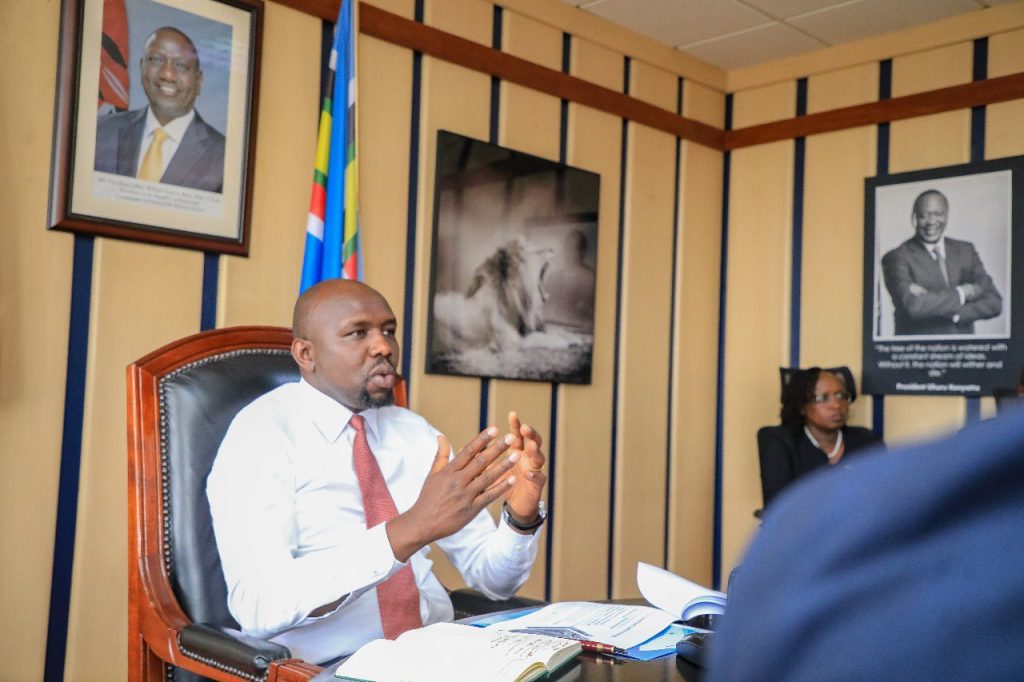 Interior Cabinet Secretary Kipchumba Murkomen during a past event. PHOTO/@kipmurkomen/X