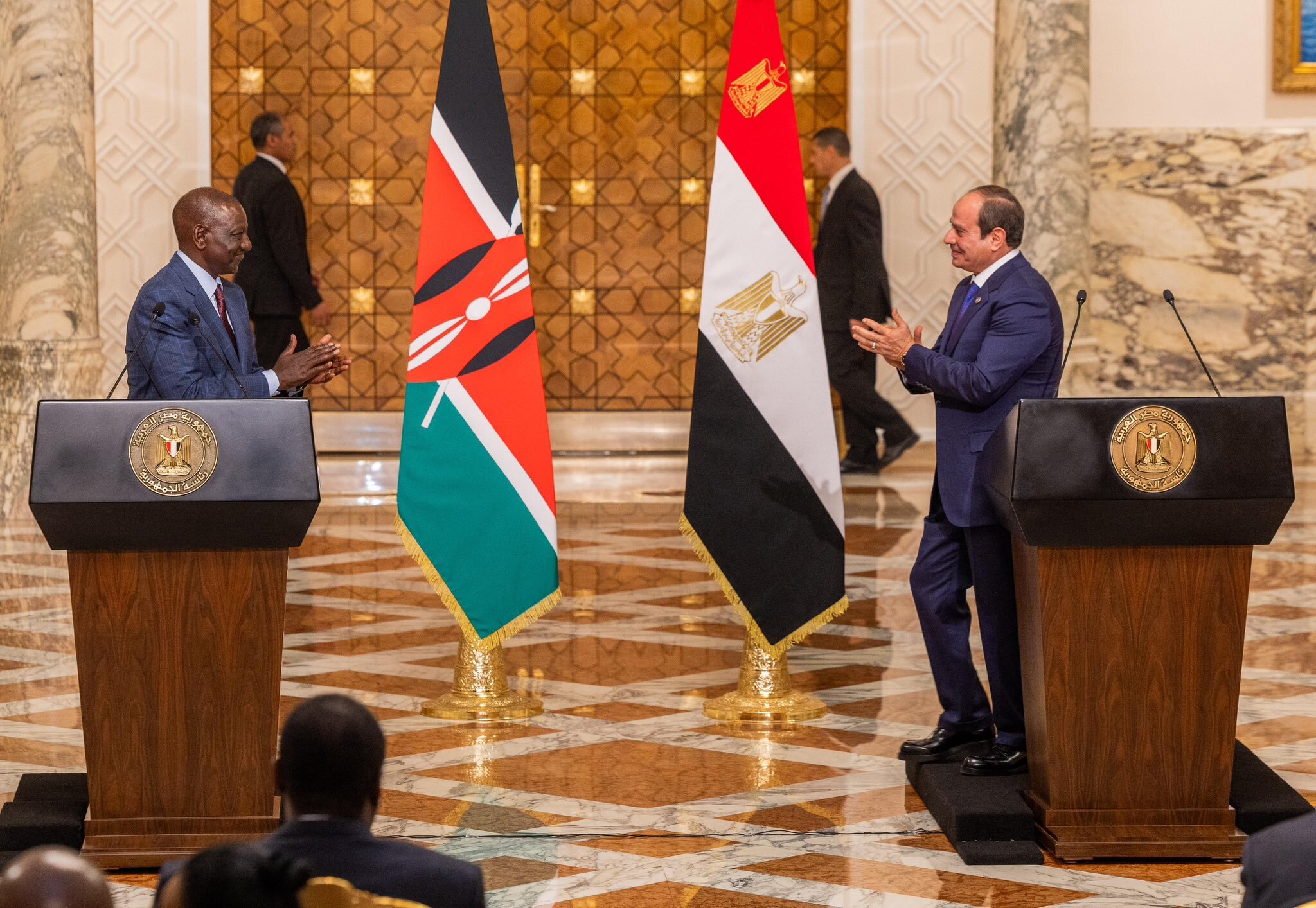 Kenya president Ruto and Egypt leader Fattah El-Sisi