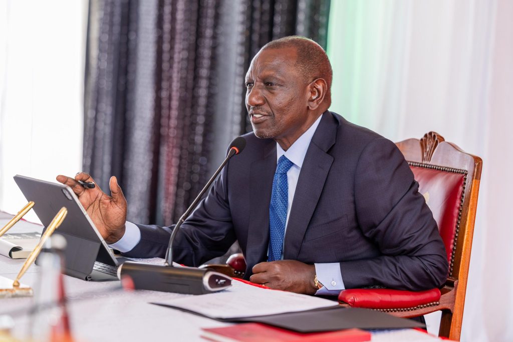 President William Ruto during a past meeting. PHOTO/@WilliamsRuto/X