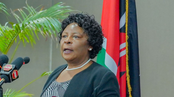 Former Deputy Chief Justice Nancy Baraza speaks during a past function. PHOTO/@ChiggaiCS/X