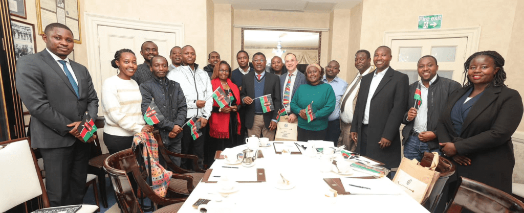 Speaker Moses Wetang'ula with the leadership of the Kenyan community in Guernsey. PHOTO/https://www.facebook.com/SpeakerMosesMasikaWetangula