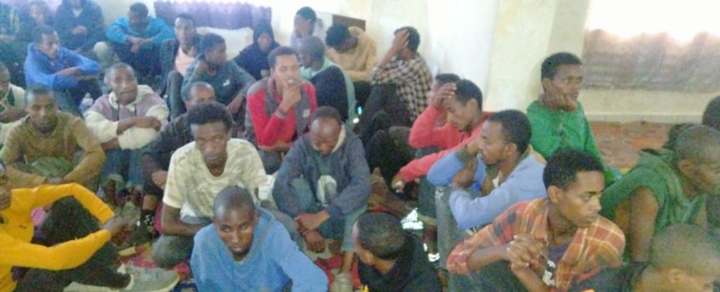 Ethiopians rescued by DCI in Kitengela.