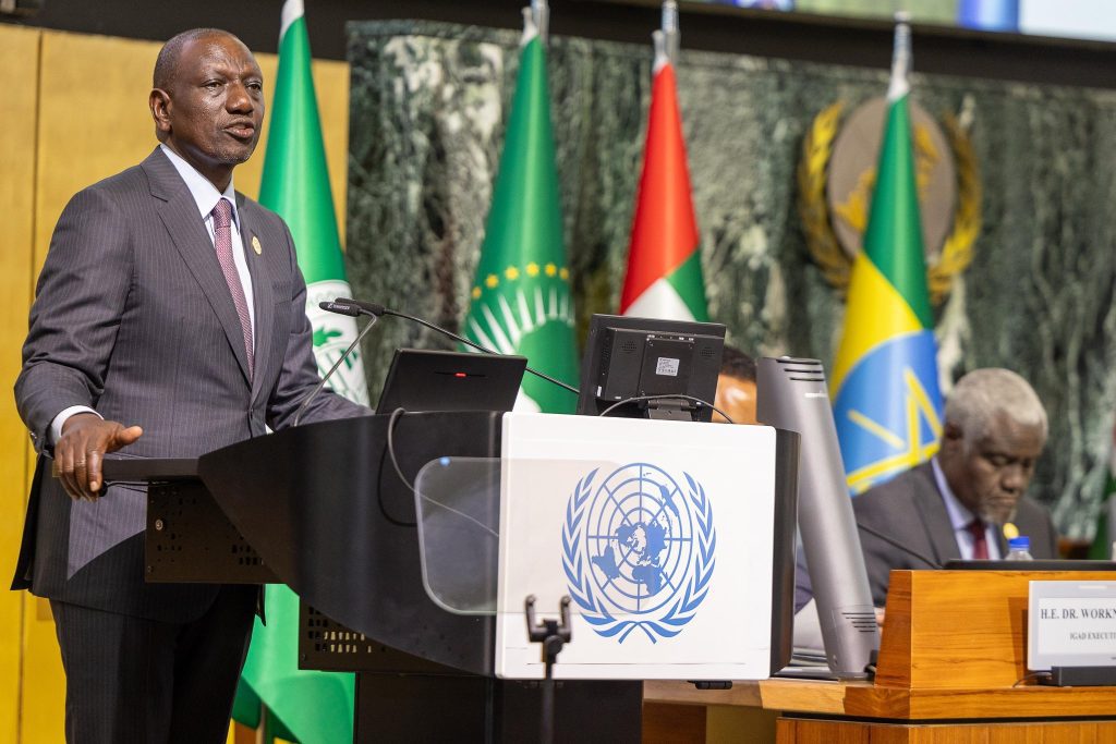 President William Ruto in Addis Ababa Ethiopia. PHOTO/@WilliamsRuto/X