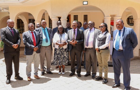 National Assembly Speaker Moses Wetang’ula leads a delegation of Members of Parliament in paying their respects to the late Baringo Senator William Cheptumoto at his residence on February 20, 2025. PHOTO/@HonWetangula/X