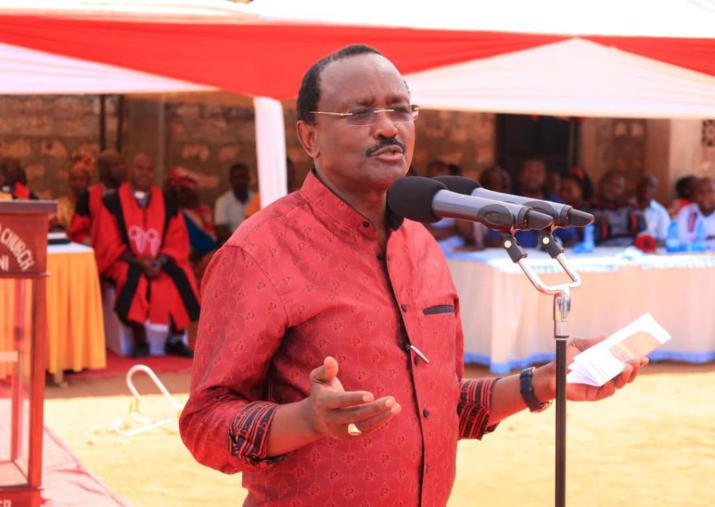 Kalonzo speaking in Kilifi County on Sunday, February 9, 2025. PHOTO/https://web.facebook.com/PoliticianLeaderKenya