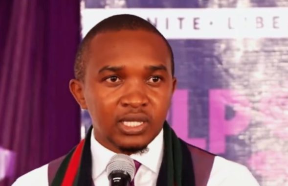 Morara Kebaso speaking during the launch of Martha Karua's People’s Liberation Party (PLP) on Thursday, February 27, 2025. PHOTO/Screengrab by K24 Digital/X