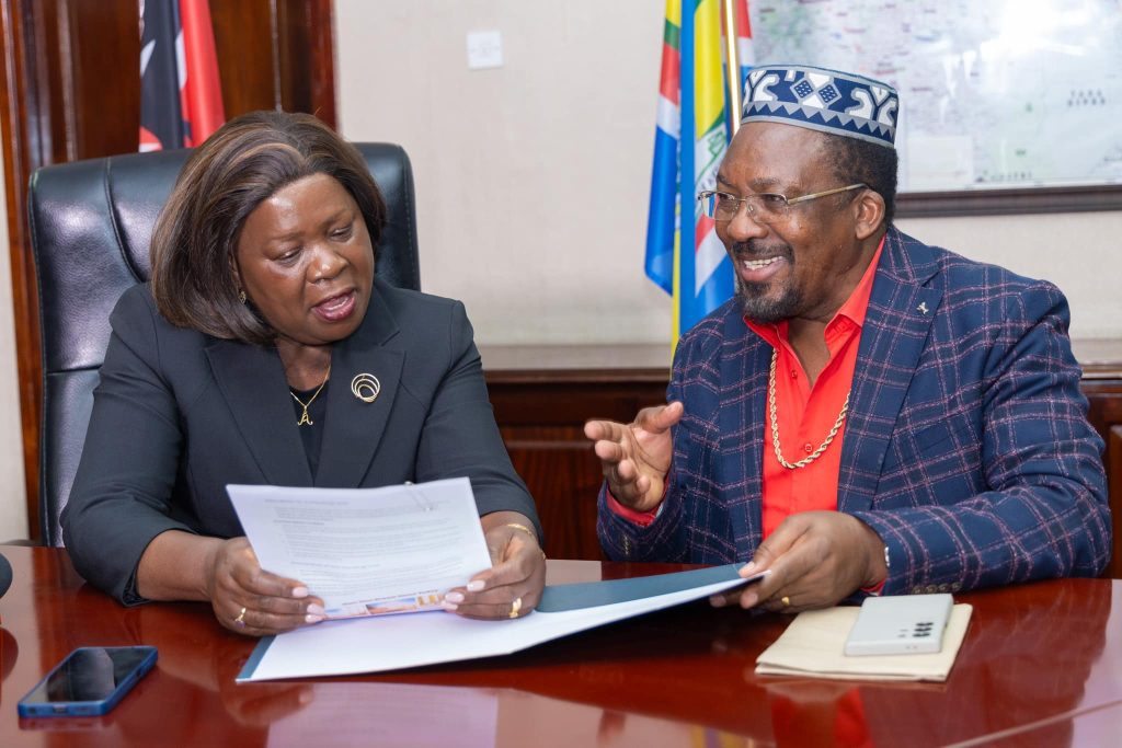 CS Alice Wahome during a meeting with Apostle James Ng'ang'a on Wednesday 12, 2025. PHOTO/https://www.facebook.com/HonAliceMuthoniWahome