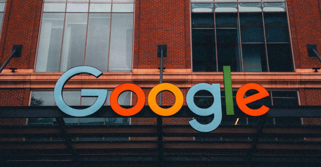 Google logo in a building. PHOTO/Pexels.com