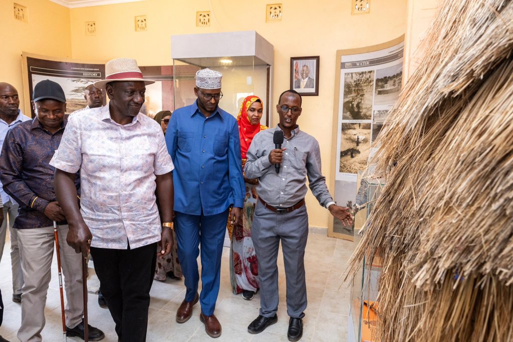 President William Ruto inspecting a project on Wednesday February 4, 2025. PHOTO/@WilliamsRuto/X