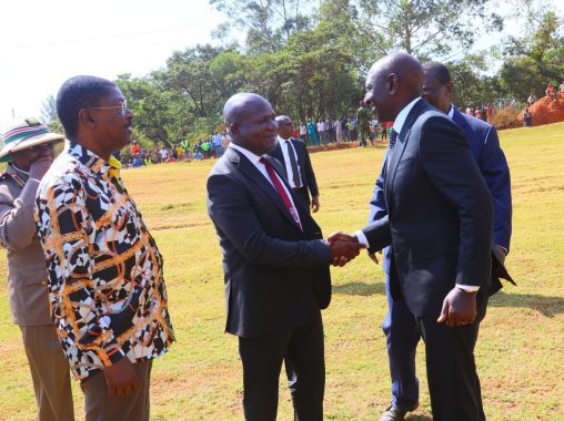 President William Ruto attends the burial of the late Malava MP Malulu Injendi on March 4, 2025. PHOTO/https://www.facebook.com/Fernandesbaraza