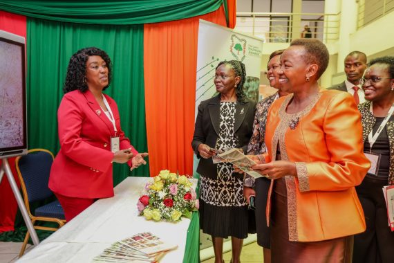 First Lady Rachel Ruto interacting with wowen at Kenya School of Government on Wednesday March 5, 2025. PHOTO/@MamaRachelRuto/X