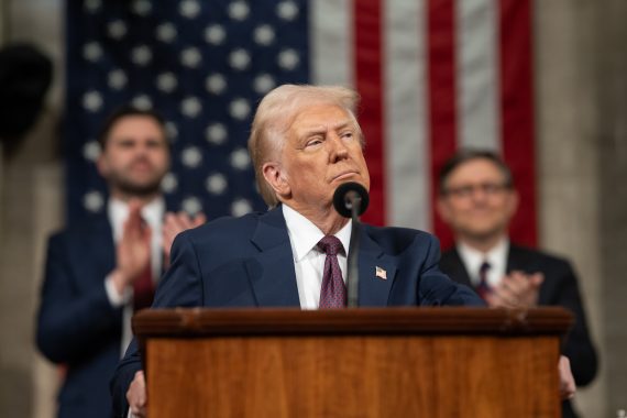 US President Donald Trump addressing a joint session of Congress on Tuesday, March 4, 2025. PHOTO/@POTUS/X