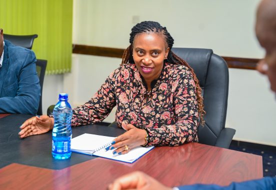 Health PS Mary Muthoni pays a courtesy call to Kisii County Deputy Governor Elijah Obebo and County Commissioner Mr. Joseph Kibet on March 4, 2025. PHOTO/@psmuthoni/X