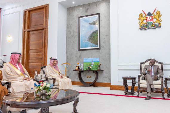 William Ruto meeting with a delegation from Saudi Arabia.PHOTO/@WilliamsRuto/X