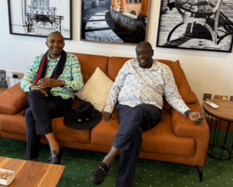 Former Deputy President Rigathi Gachagua and Inject Party leader Morara Kebaso. PHOTO/@MoraraKebasoSnr/X