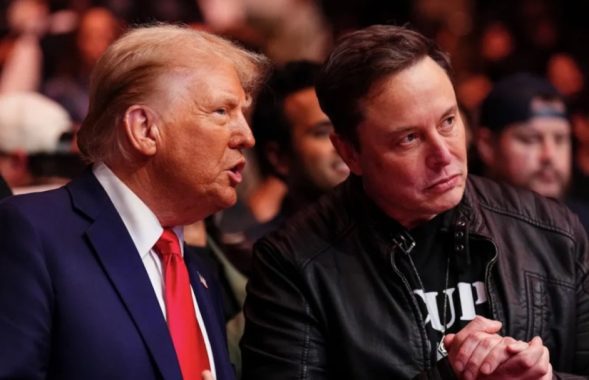 US President Donald Trump and billionaire Elon Musk at a past event. PHOTO/@MAGAVoice/X