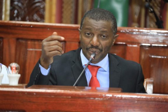 Makueni Senator Daniel Maanzo at a past address.