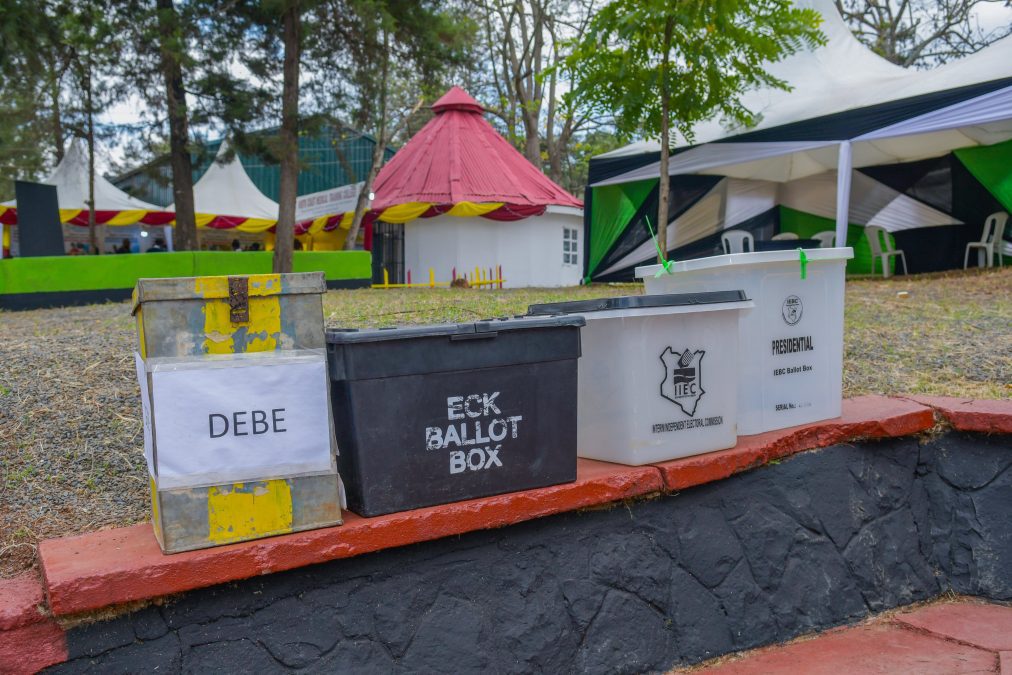 Election ballot boxes. PHOTO/IEBC /X