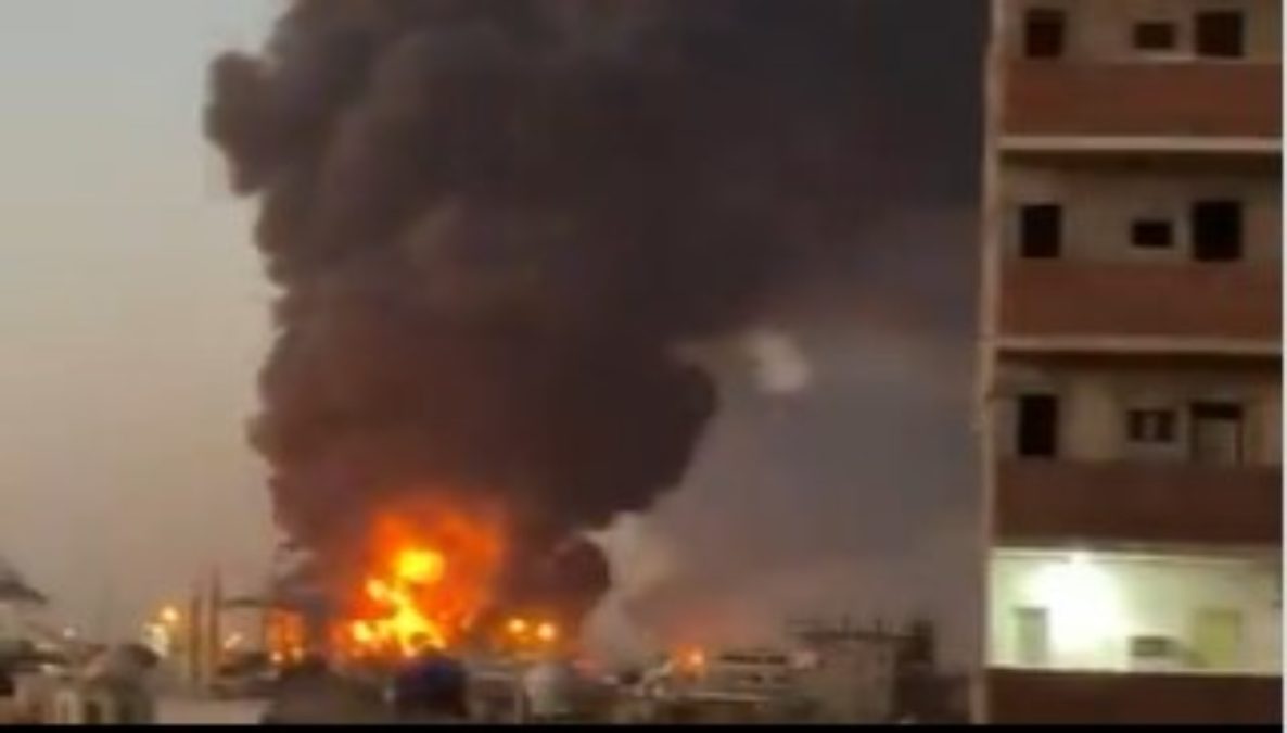 Drones strike Port Sudan,hitting Port, Airport, and Oil Depots in the Tuesday,May 6,2025,morning attack