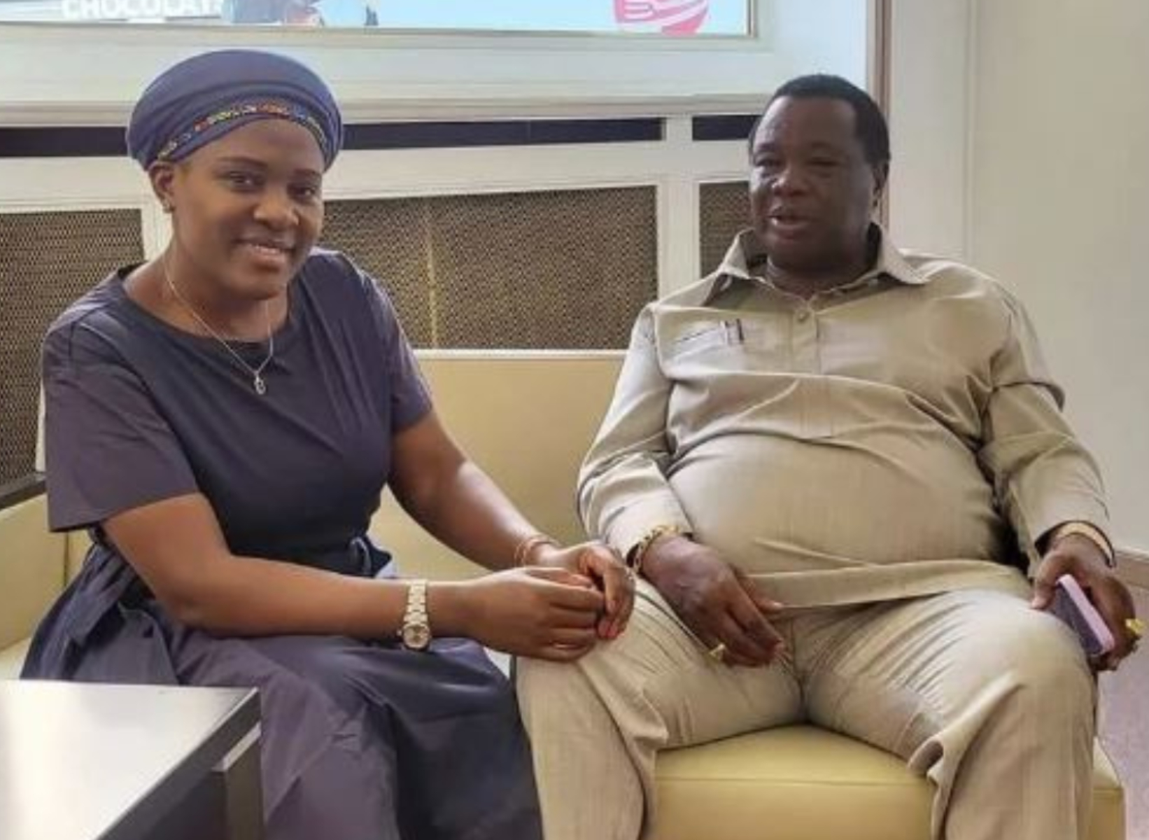 Atwoli and wife Mary Kilobi surprise Jeff Koinange with cake on his 60th birthday