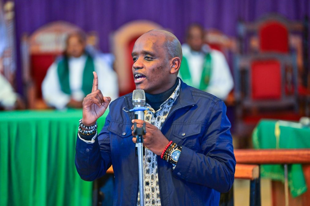 Dennis Itumbi at ACK St. Andrew Cathedral, Thika, in June 2023. PHOTO/@OleItumbi/X