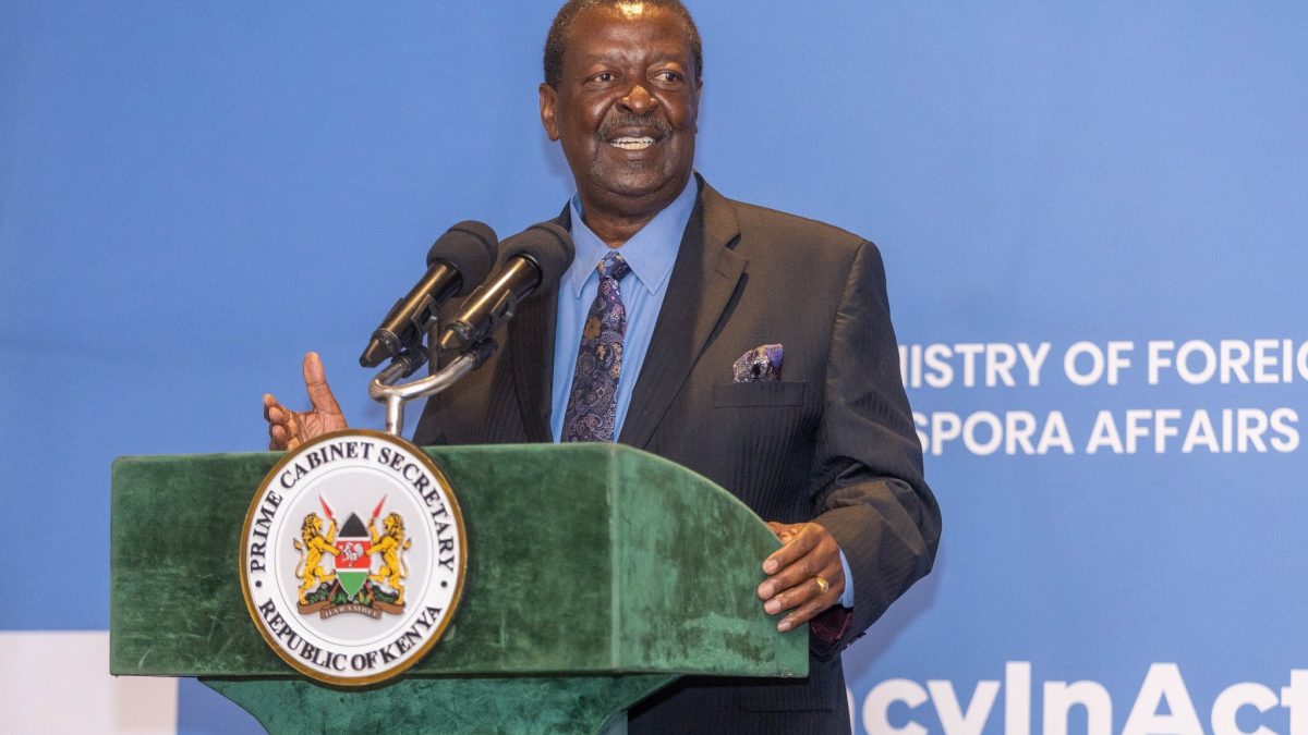 Mudavadi: Govt to equip police with cameras in new reforms