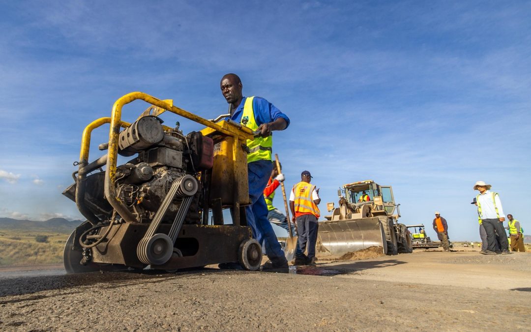 Construction of Isiolo-Mandera Highway on Tuesday, May 27 2025. PHOTO/@KindikiKithure/X