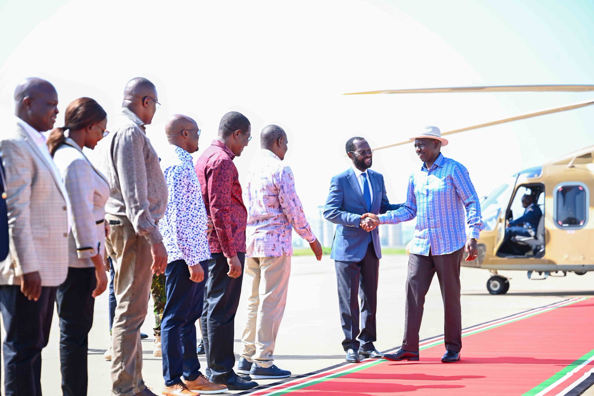 Ruto arrives in Kisumu for the launch of affordable housing