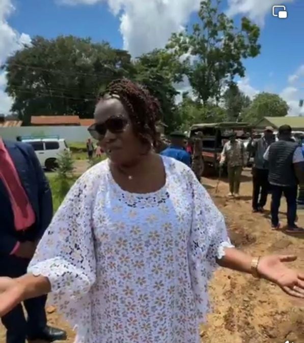 Kawira Mwangaza speaking after police blocked her from holding a rally in Igoji on Sunday, May 11, 2025. PHOTO/Screengrab by K24 Digital of Facebook post by @honkawiramwangaza
