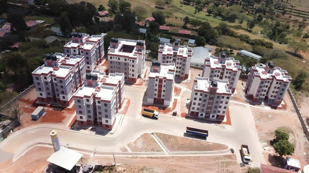 Machakos Affordable Housing Project nearing completion.
PHOTO/@HousingUrbanC/X