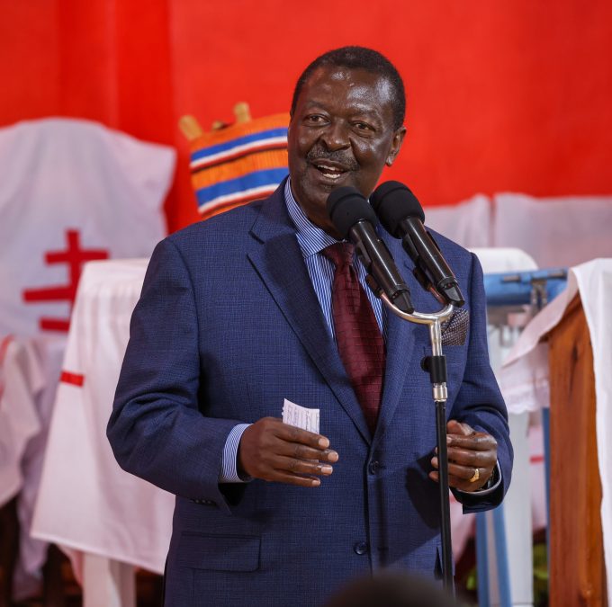 Prime Cabinet Secretary Musalia Mudavadi speaking in Othaya on Sunday May 4, 2025. PHOTO/https://www.facebook.com/Mudavadi.Musalia 