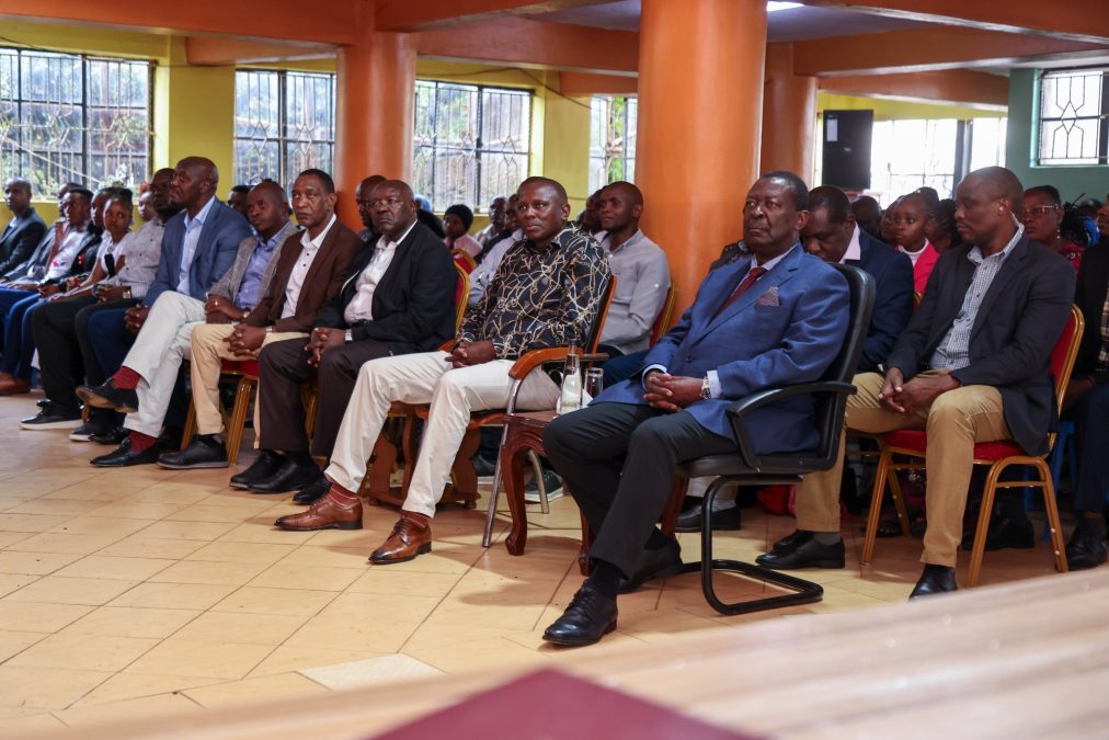 Prime Cabinet Secretary Musalia Mudavadi and other lawmakers at a church service. PHOTO/https://www.facebook.com/Mudavadi.Musalia