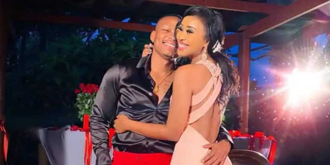 Kenyan musician Otile Brown and his Ethiopian ex-lover Nabayet. PHOTO/@otilebrown/Instagram