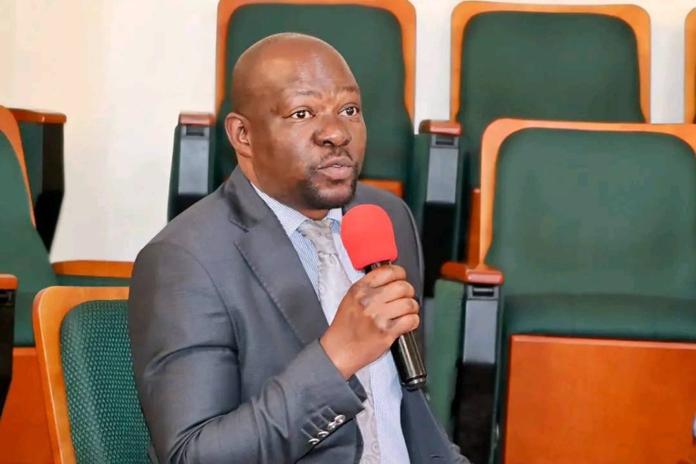 A photo of Caleb Amisi speaking during a parliamentary committee in 2024. PHOTO//@Honcalebamisi/X