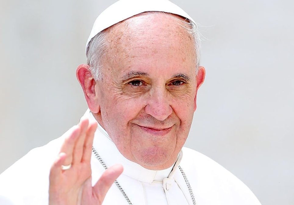 The late Pope Francis waving to Catholic faithful in the past. PHOTO/@Vertican news/X