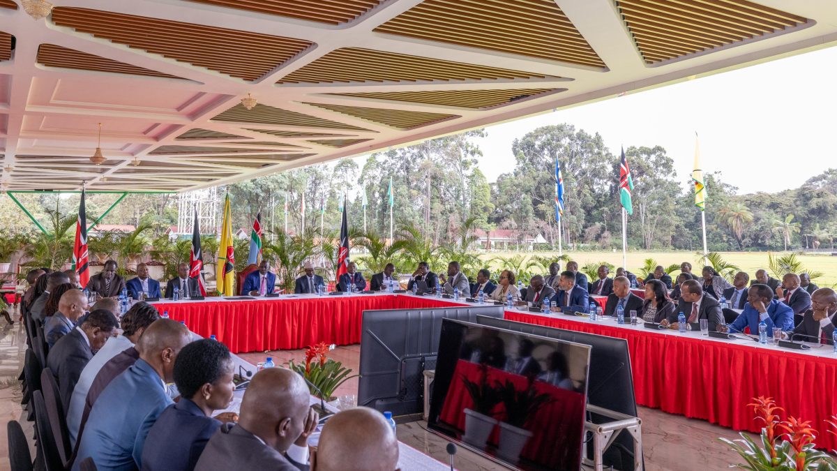 President William Ruto meeting with governors on Wednesday, June 4,2025. PHOTO/@WilliamsRuto/X