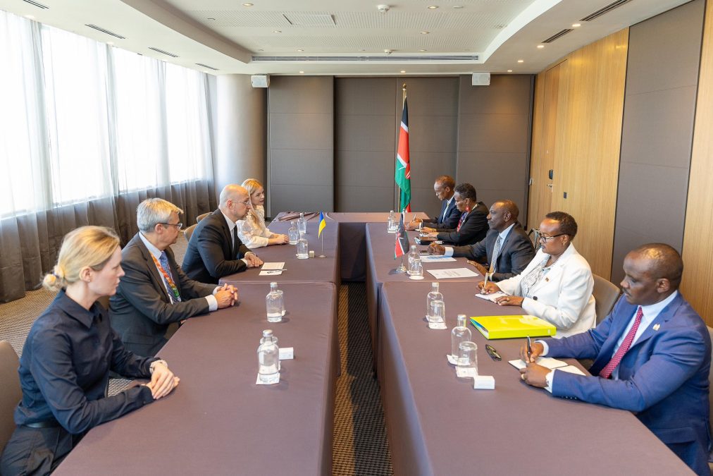 President Ruto, Prime Minister Denys Shmyhal, and other leaders during a high-level session in Seville on Sunday, June 29, 2025. PHOTO/@WilliamsRuto/X