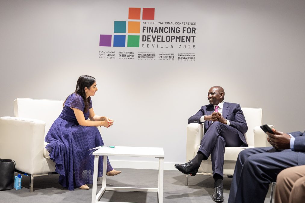 President William Ruto with Germany's Federal Minister for Economic Cooperation and Development, Reem Alabali-Radovan, on June 30, 2025. PHOTO/@WilliamsRuto/X