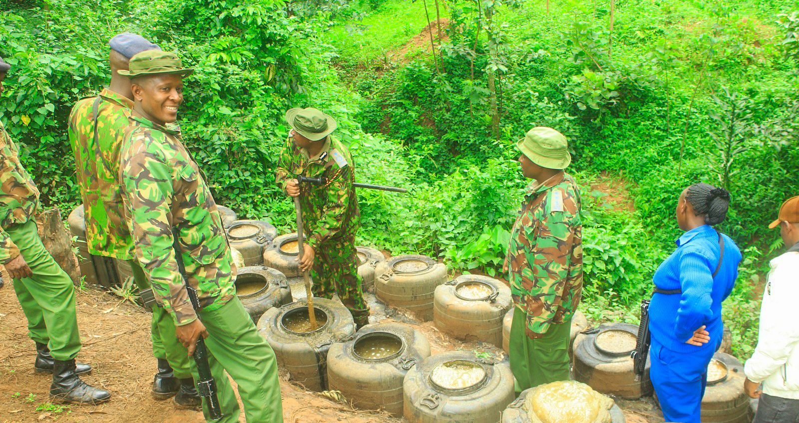 Police seize over 12K litres of illicit brews in Kisii multi-agency crackdown