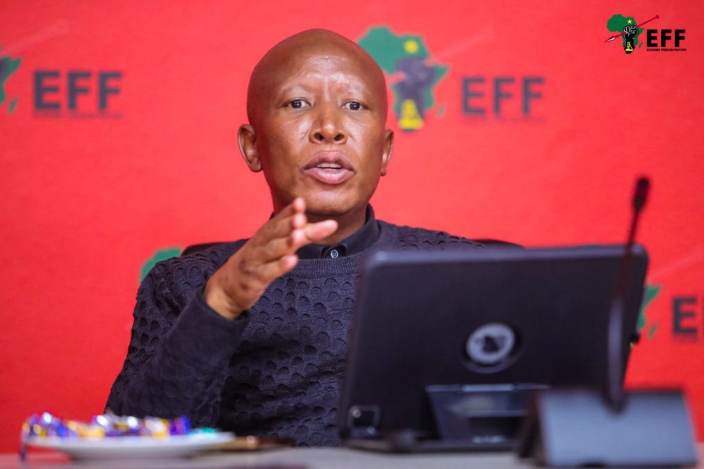 EFF party leader Julius Malema at a past event. PHOTO/@EFFSouthAfrica/X