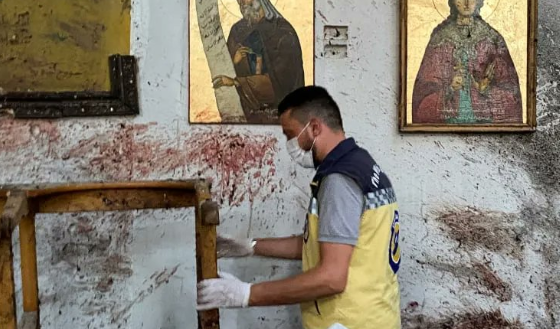 20 killed in suicide bombing at Damascus church