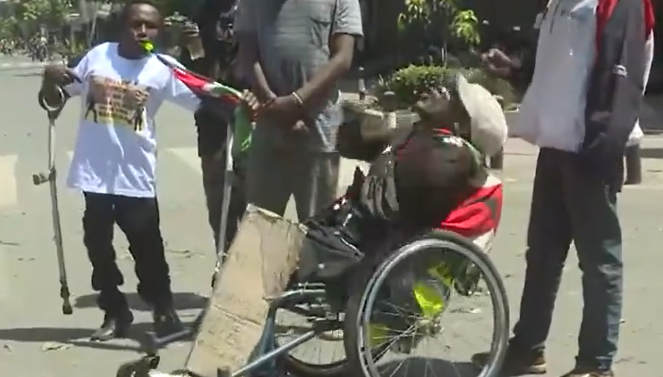 Man living with disability participates in Gen Zs’ protests